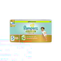 Pampers Ultimate Comfort Taped Diapers, Size 5 (11-16Kg) 46Pc