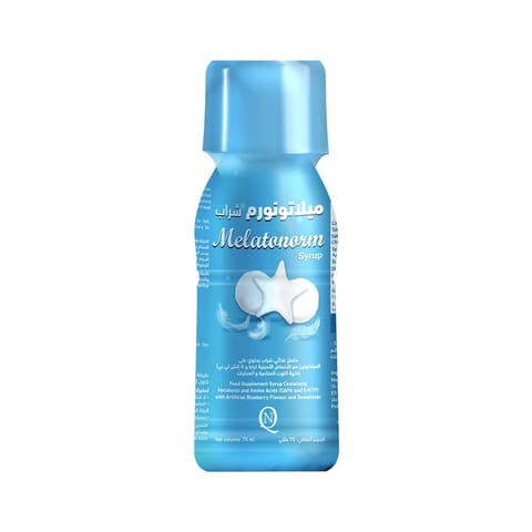 ميلاتونورم شراب مع GABA و5-HTP حجم 75 مل
