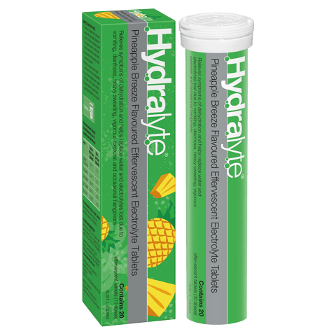 Hydralyte  Eff Pineapple Brez 20'S Tab