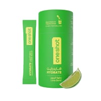 ون شوت ترطيب يومي خالٍ من السكر. معادن وفيتامينات متعددة بنكهة الليمون المنعشة (١٤ ظرف)