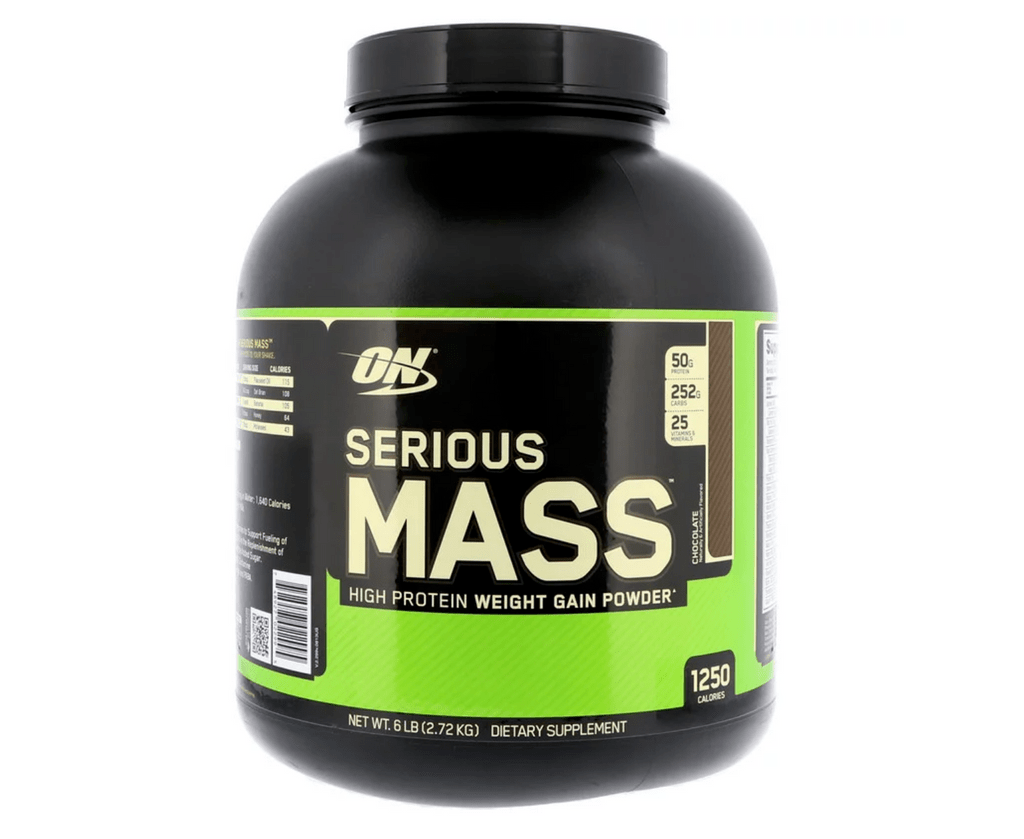 ON Optimum Nutrition Serious Mass Protien 8 Servings Chocolate Powder 6 Lb