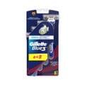 Blue 3 Razor Pack Of 6+2
